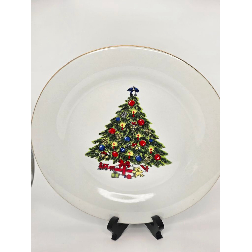 Replacement SEA GULL White Christmas Tree Dinnerware Plate